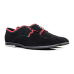 Contrast Piped Captoe Derby // Black + Red (Euro: 42)