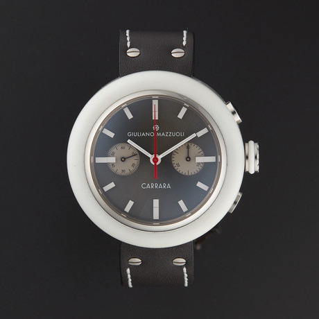Giuliano Mazzuoli Carrara Marble Chronograph Automatic // CRRAC06 // Unworn