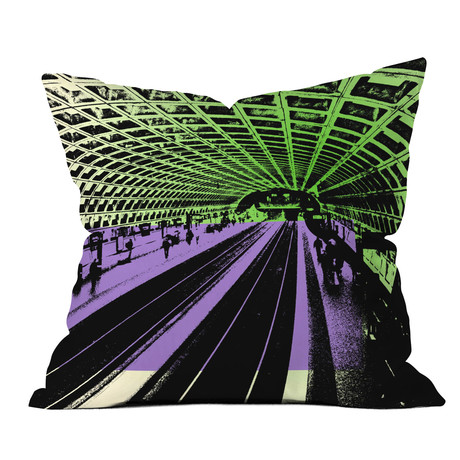 DC Metro // Throw Pillow (18"L x 18"W)