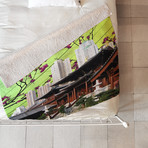 China Two // Fleece Throw Blanket (Medium)