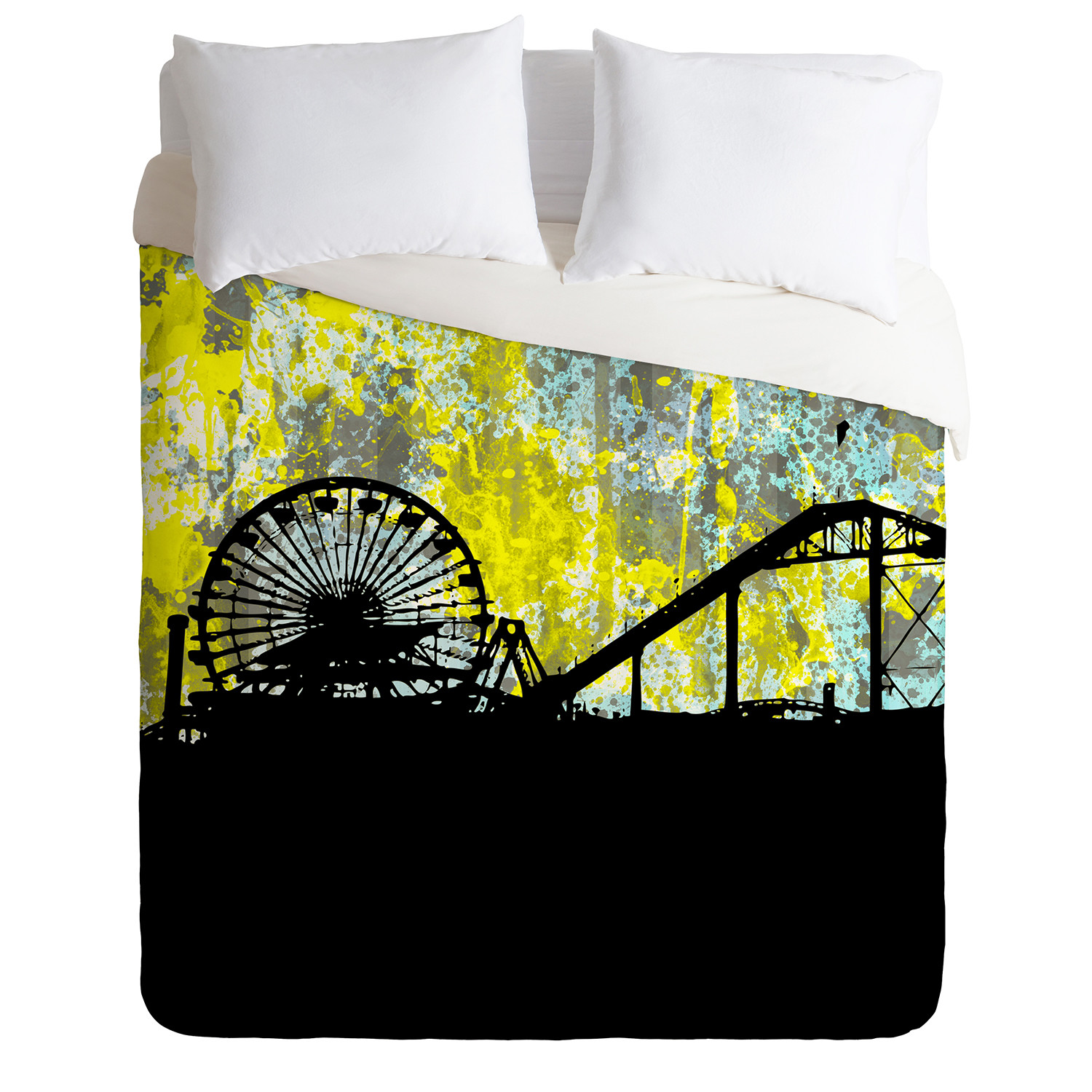 Santa Monica Ca Duvet Cover Twin Amy Smith For Deny Design