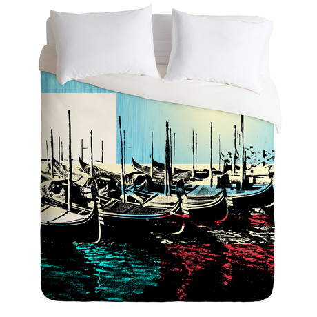 Venice Gondolas // Duvet Cover (Twin)