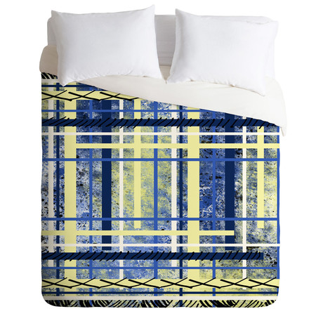 Blue and Yellow Obsession // Duvet Cover (Twin)