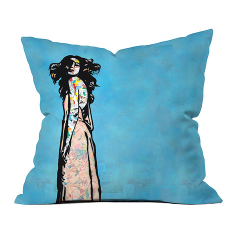 Go With The Flow // Throw Pillow (18"L x 18"W)