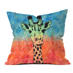 Universal Giraffe // Throw Pillow (18"L x 18"W)