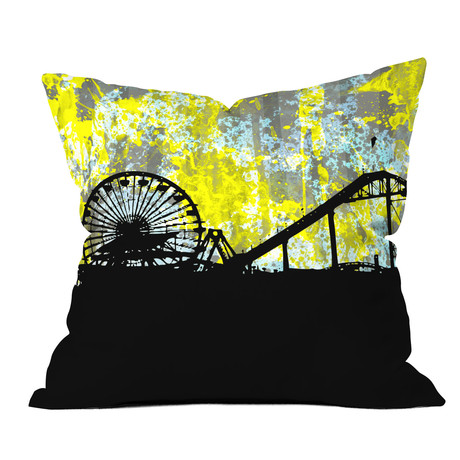 Santa Monica CA // Throw Pillow (18"L x 18"W)