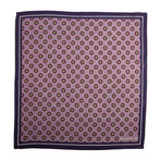 Classic Dots Pocket Square // Blue + Purple