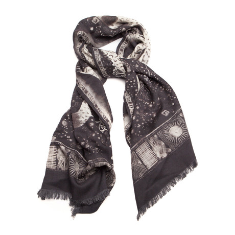 Leopard Scarf // Black