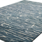 Isabel // Azure Wool + Viscose Rug (5'9"L x 3'9"W)