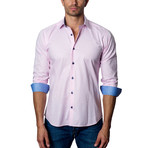 Woven Button-Up // Pink (M)