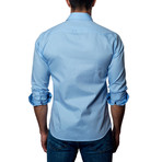 Pique Woven Button-Up // Light Blue Pique (2XL)