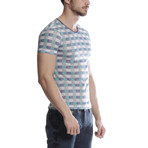 Cross-Stripe T-Shirt // Green (M)