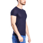Solid Thin T-Shirt // Navy (S)