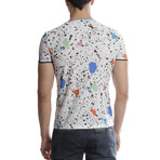 Paint Splatter T-Shirt // White (L)