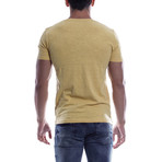 Graphic T-Shirt // Yellow + White (M)