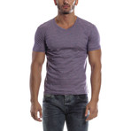 Textured T-Shirt // Purple (2XL)