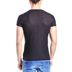 Solid Thin T-Shirt // Black (S)