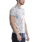 Paint Splatter T-Shirt // White (L)