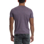 Textured T-Shirt // Purple (L)