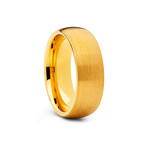 8mm Dome Tungsten Ring // Gold (Size 8)
