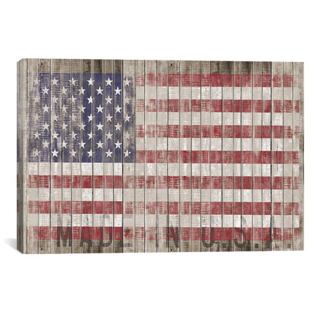 American Flag I // Canvas Print (26"W x 18"H x 0.75"D)