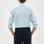 Mini Dot Slim Fit Shirt // Blue + Black (M)