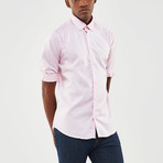 Solid Slim Fit Shirt // Pink (L)