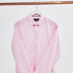 Solid Slim Fit Shirt // Pink (M)