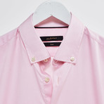 Solid Slim Fit Shirt // Pink (2XL)