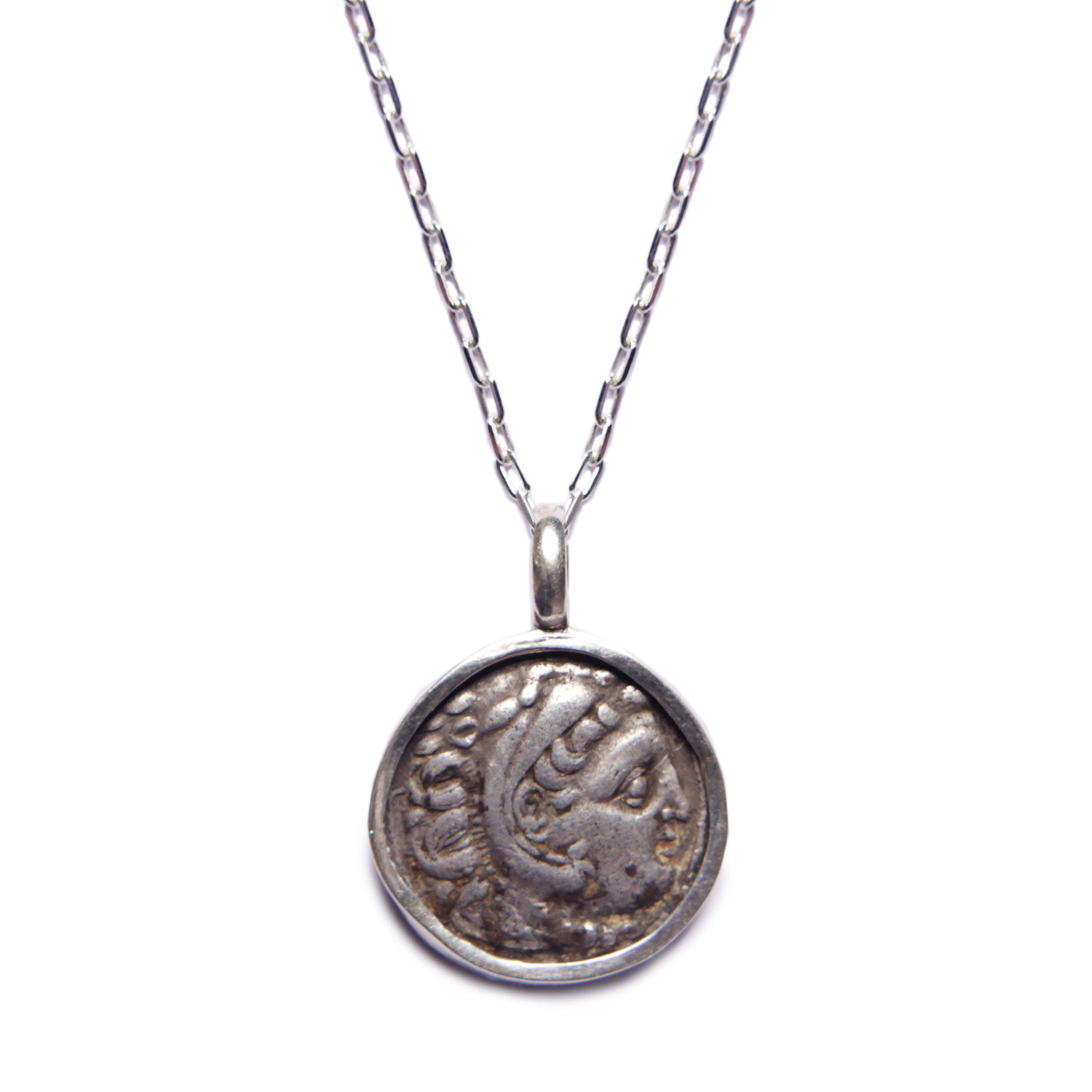 Alexander the Great as Hercules Silver Necklace - Quantity of One ...