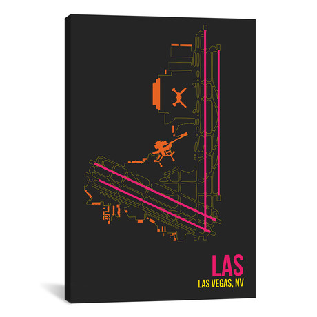 Las Vegas (McCarran) Diagram (18"W x 26"H x 0.75"D)