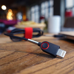 O2 // Lightning Cable + Pouch (Black)