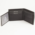 Samuel Contrast Stitch Wallet // Black