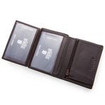 Alejandro Tri-Fold Wallet // Brown