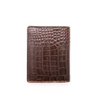 Miguel Croc Wallet // Brown