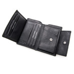 Caleb Tri-Fold Wallet // Black