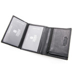 Alejandro Tri-Fold Wallet // Black