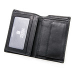 Caleb Tri-Fold Wallet // Black