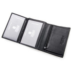 Mateo Tri-Fold Wallet // Black