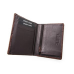 Miguel Croc Wallet // Brown