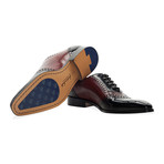 Manhattan Patent Medallion Oxford // Black + Bordeaux (UK: 11)