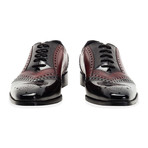 Manhattan Patent Medallion Oxford // Black + Bordeaux (UK: 11)