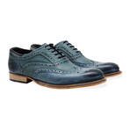 Harwood Wing Tip Brogue Oxford // Petrol Blue (UK: 12)