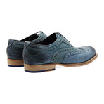 Harwood Wing Tip Brogue Oxford // Petrol Blue (UK: 12)