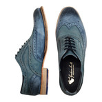 Harwood Wing Tip Brogue Oxford // Petrol Blue (UK: 12)