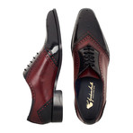 Manhattan Patent Medallion Oxford // Black + Bordeaux (UK: 11)