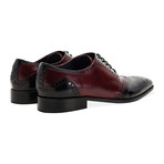 Manhattan Patent Medallion Oxford // Black + Bordeaux (UK: 11)