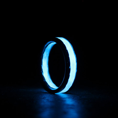 Apollo Carbon Fiber Ring // Cobalt (Size 7)