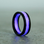 Apollo Carbon Fiber Ring // Lavender (Size 7)