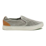 Soumei Perforated Suede Perforated Slip-On // Grey (Euro: 45)